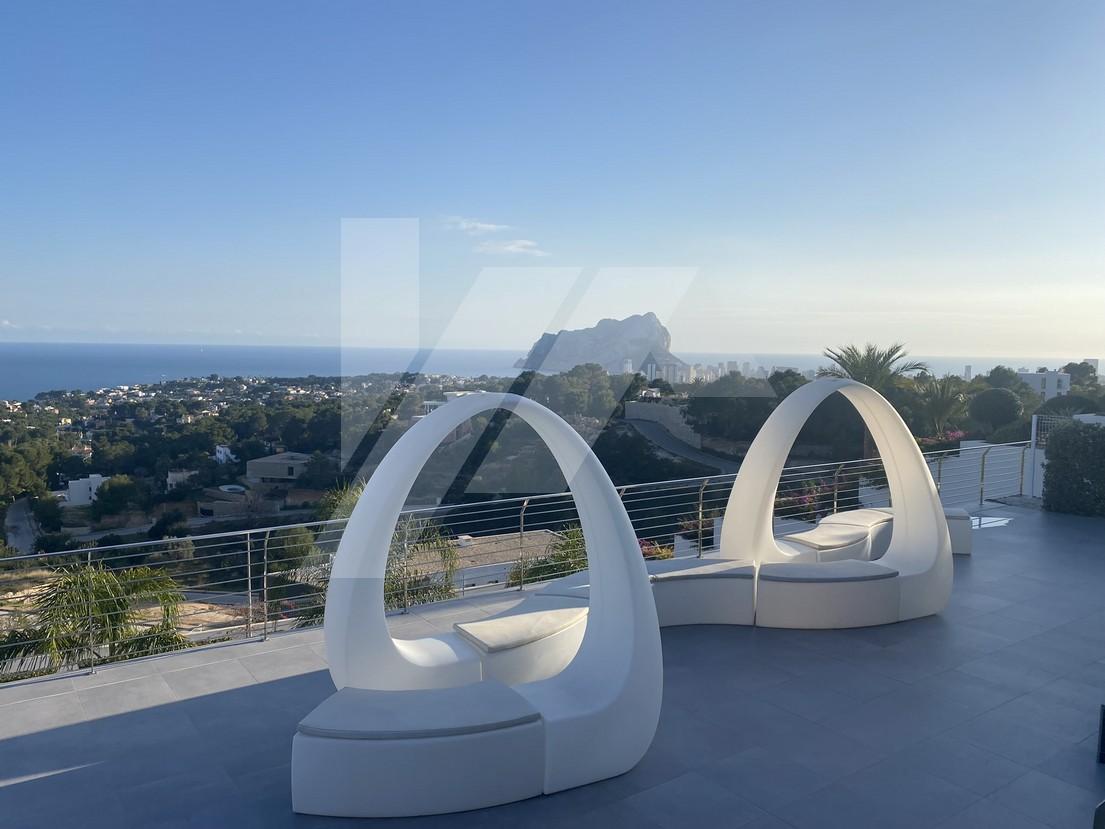 Villa de lujo con vistas al mar en venta en Benissa, Costa Blanca.