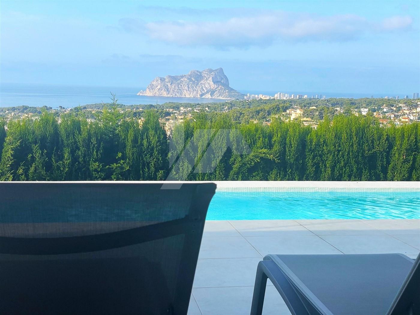 Villa con vistas al mar en Fanadix, Moraira. Costa Blanca.