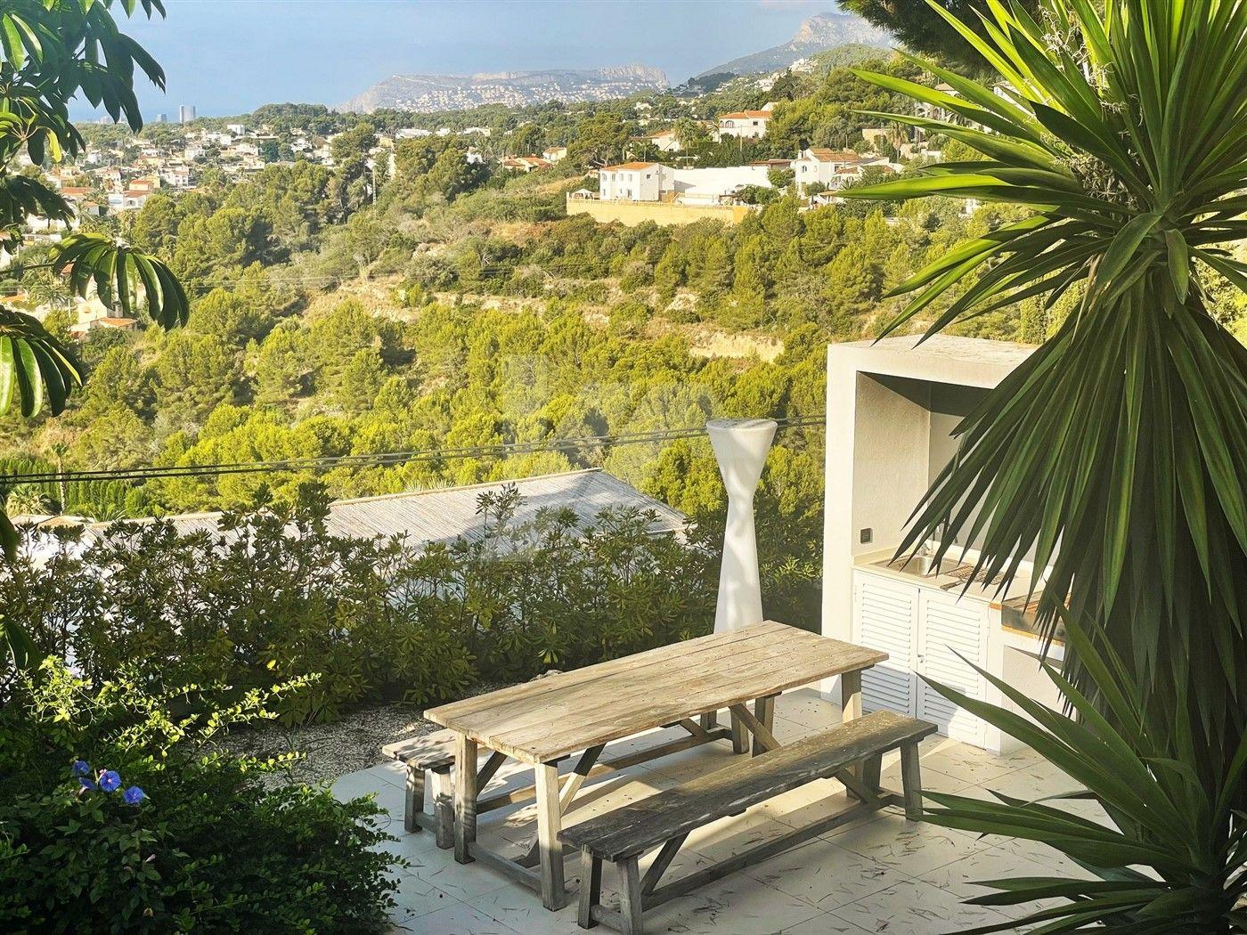 Villa con vistas al mar en Fanadix, Moraira. Costa Blanca.