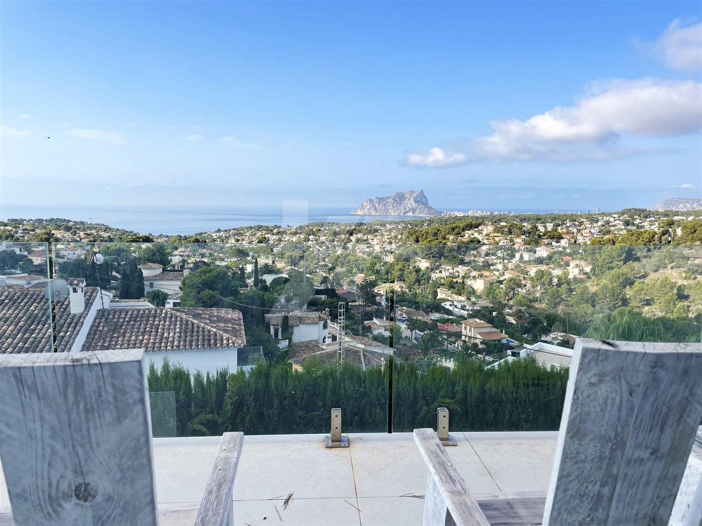 Villa con vistas al mar en Fanadix, Moraira. Costa Blanca.