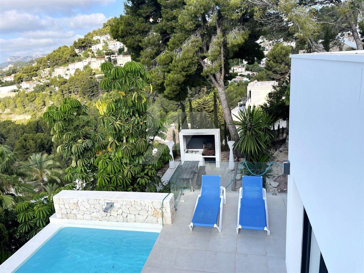 Villa con vistas al mar en Fanadix, Moraira. Costa Blanca.