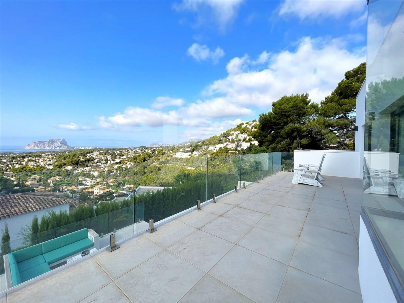 Villa con vistas al mar en Fanadix, Moraira. Costa Blanca.