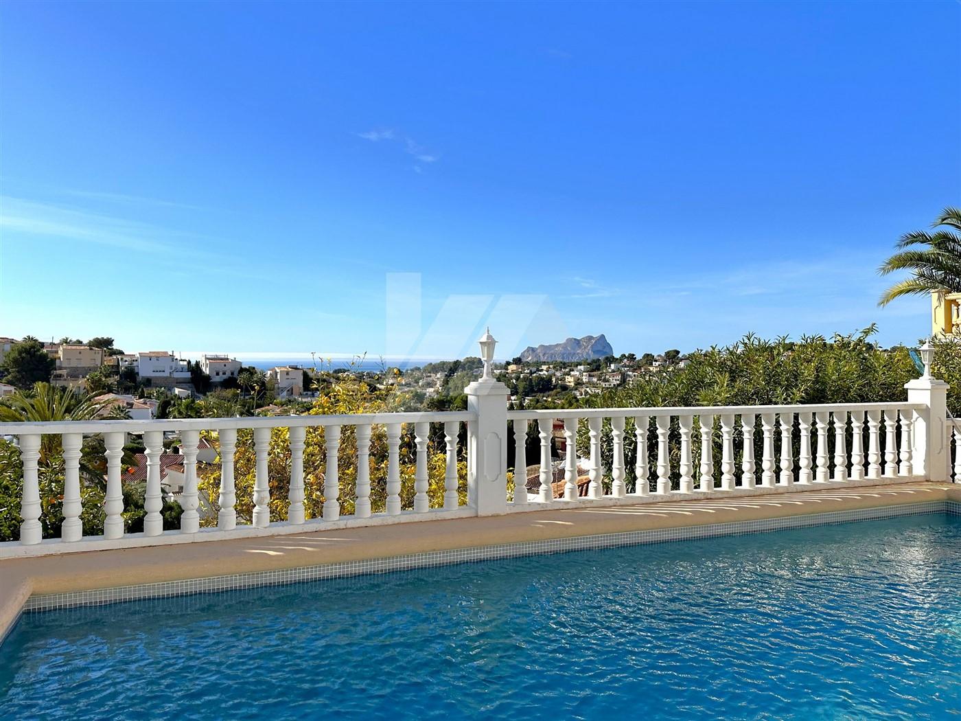 Chalet con vistas al mar en Benissa, Costa Blanca.