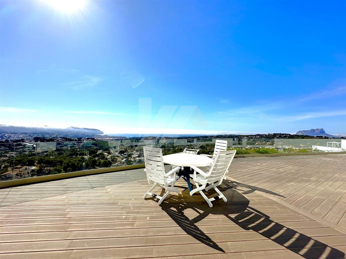Exclusiva villa en venta con inigualables vistas al mar Mediterráneo en Moraira.
